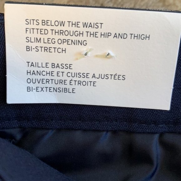 NWT - Gap Women’s Slim City Coupe Urbaine Etroite Blue Pant (Size 0) - Picture 7 of 8